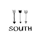 South with Arrows