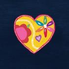 Navy Painted Heart