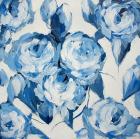 Blue and White Roses