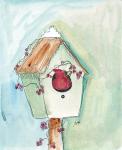 Birdhouse Cardinal