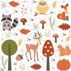 Fall Tree & Animal Pattern