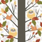 Fall Owls in a Tree