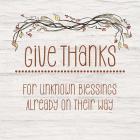Give Thanks for Unknown Blessings II