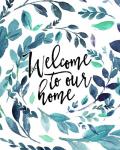 Welcome to Our Home - Blue