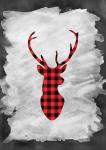 Plaid Deer Head