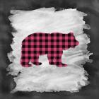 Pink Plaid Bear