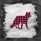 Pink Plaid Fox