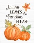 Autumn Leave and Pumpkins Please
