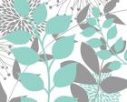 Teal Foliage Floral III