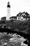 Black and Lighthouse