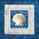 Sea Shell III on Blue