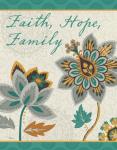 Decorative Nature V Turquoise and Cream