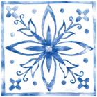 Tile Stencil I Blue