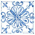 Tile Stencil IV Blue