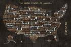 US City Map Black