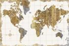 Gilded Map Linen
