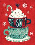 Festive Holiday Cocoa Seasons Greetings