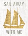 Beachscape V Boat Quote Gold Neutral