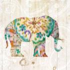 Boho Paisley Elephant I