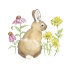 Wildflower Bunnies I Sq