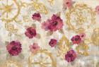 Elegant Fresco Gold Floral