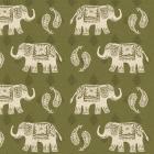 Woodcut Elephant Patterns