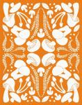 Retro Mushroom Otomi Silhouette