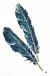 Gold Feathers III Indigo