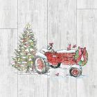 Country Christmas III no Words on White Wood