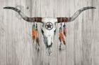 Longhorn on Wood