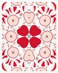 Retro Apple Otomi Monotone