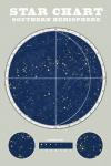 Southern Star Chart Blue Gray