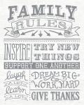 Family Rules II Gray Words