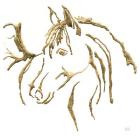 Gilded Mare on White