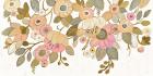 Decorative Pastel Flowers on White