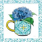 Floral Teacup III Vine Border