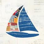 Nautical Collage IV on Newsprint