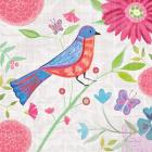 Damask Floral and Bird II v2