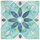 Garden Getaway Tile V Teal