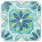 Garden Getaway Tile VIII Teal