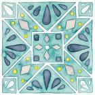 Garden Getaway Tile IX Teal