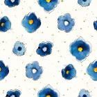 Independent Blooms Blue Pattern V Crop