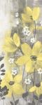 Floral Symphony Yellow Gray Crop I