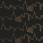 NY Chic Skyline gold on black