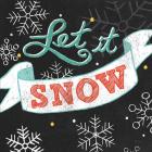 Let it Snow Black Sq