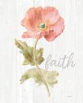 Garden Poppy on Wood Faith