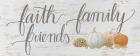 Beautiful Bounty Sign III Faith Family Friends Script