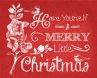 Chalkboard Christmas Sayings V on red