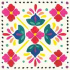 Floral Fiesta White Tile I