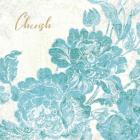 Toile Roses V Teal Cherish